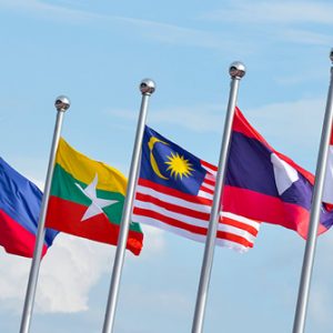 Flaggen der ASEAN-Staaten