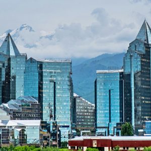 Hochhäuser in Almaty