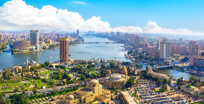 Kairo aus der Luft