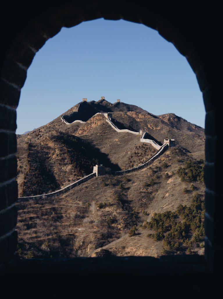 Aufnahme der chinesischen Mauer