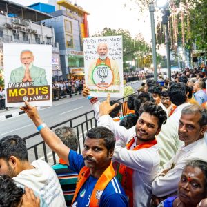 Modi-Fans auf Indiens Straßen